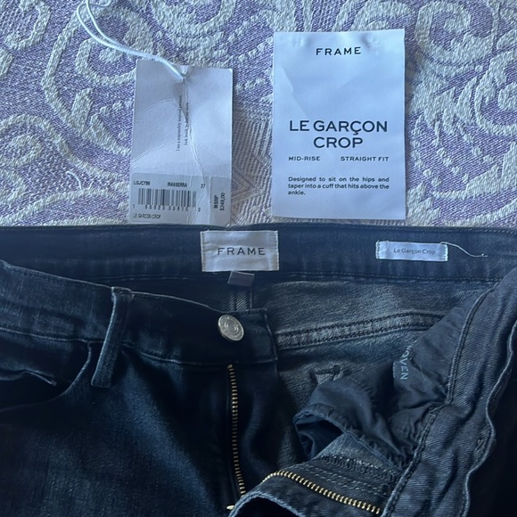 Frame black jeans size 27. Worn once - Picture 3 of 5